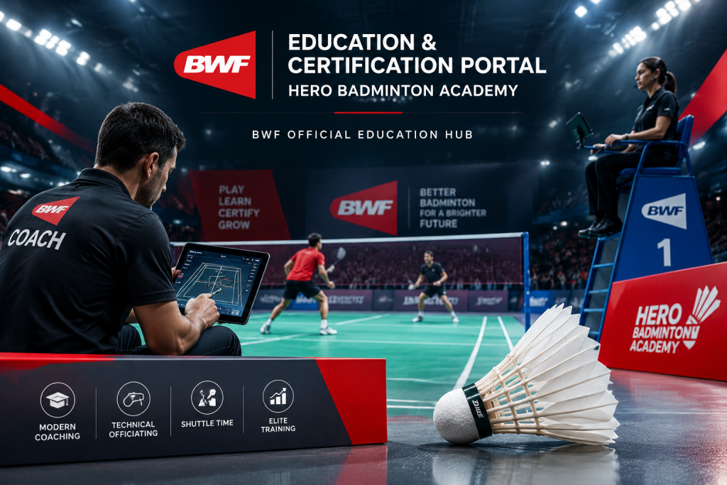 آموزش‌های فدراسیون جهانی بدمینتون BWF: شاتل تایم، مربیگری و داوری